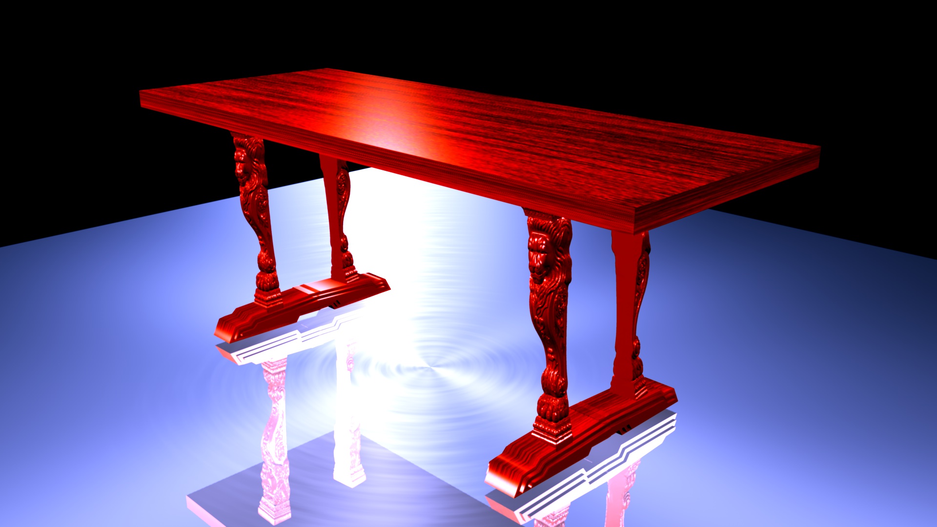 多功能三维餐桌模型