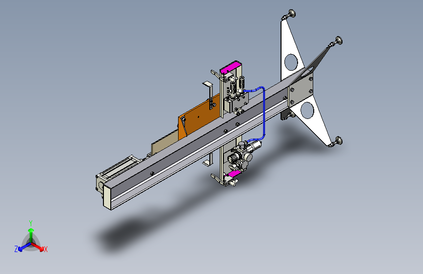 钢筋弯曲机三维模型