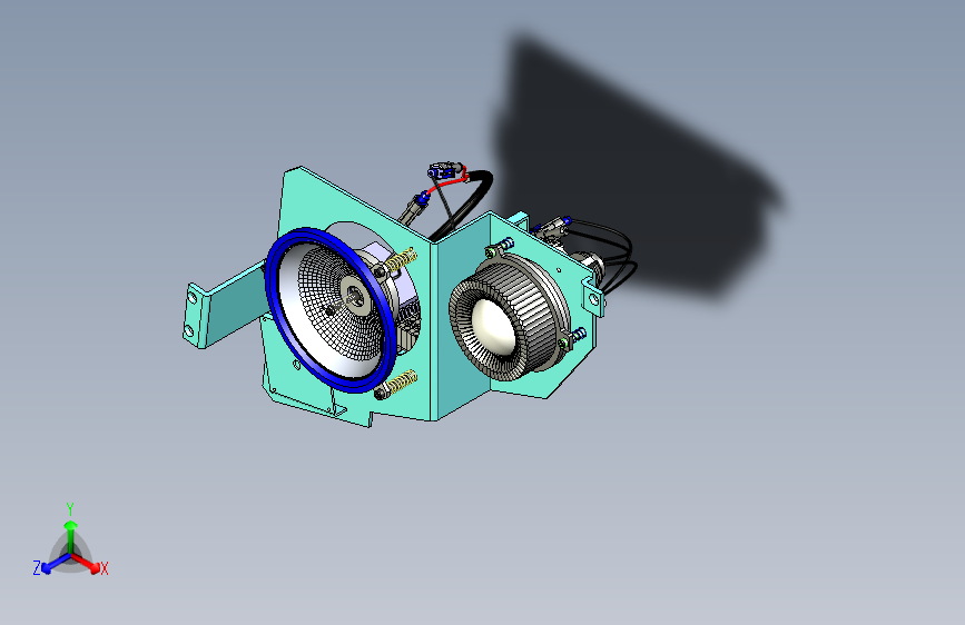 机车氙气灯总成
