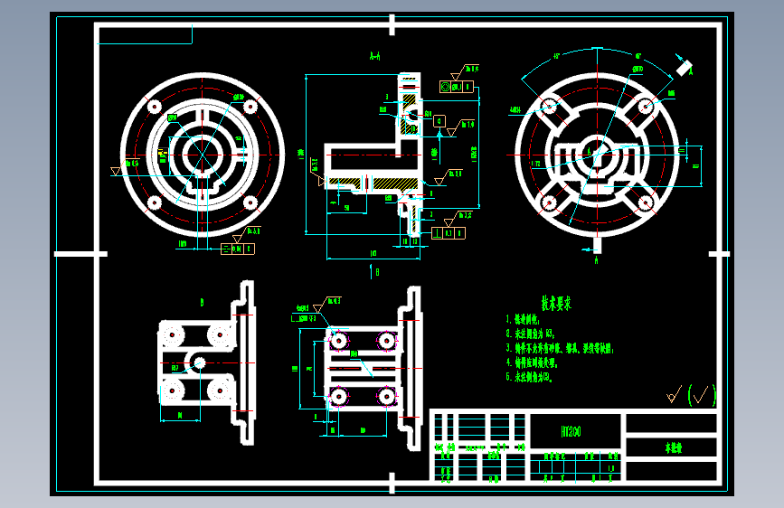 车刀架 cad