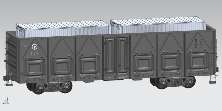多型号铁路货运车