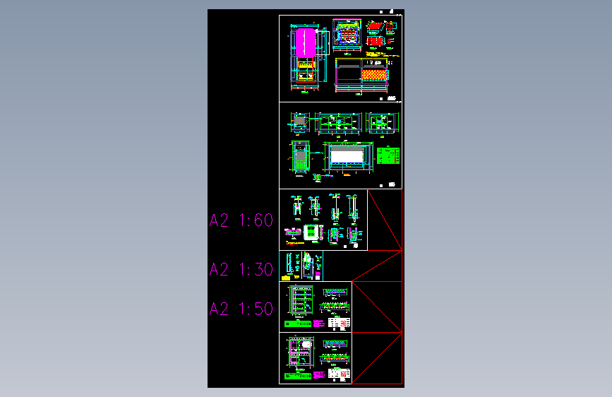生物填料+钢结构施工图