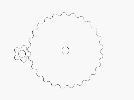 高效减速摆线齿轮