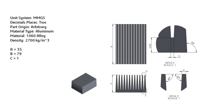 高效散热铝制散热器