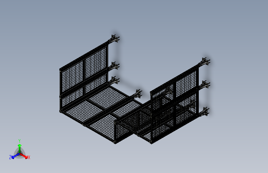 防护栏模型设计--898114-50