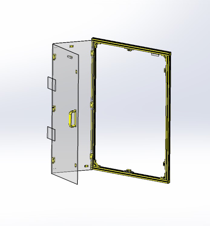 A13 铝合金型材开闭开关的折叠门