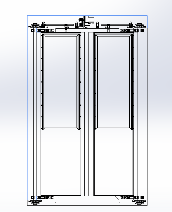 A25 对开感应门设计