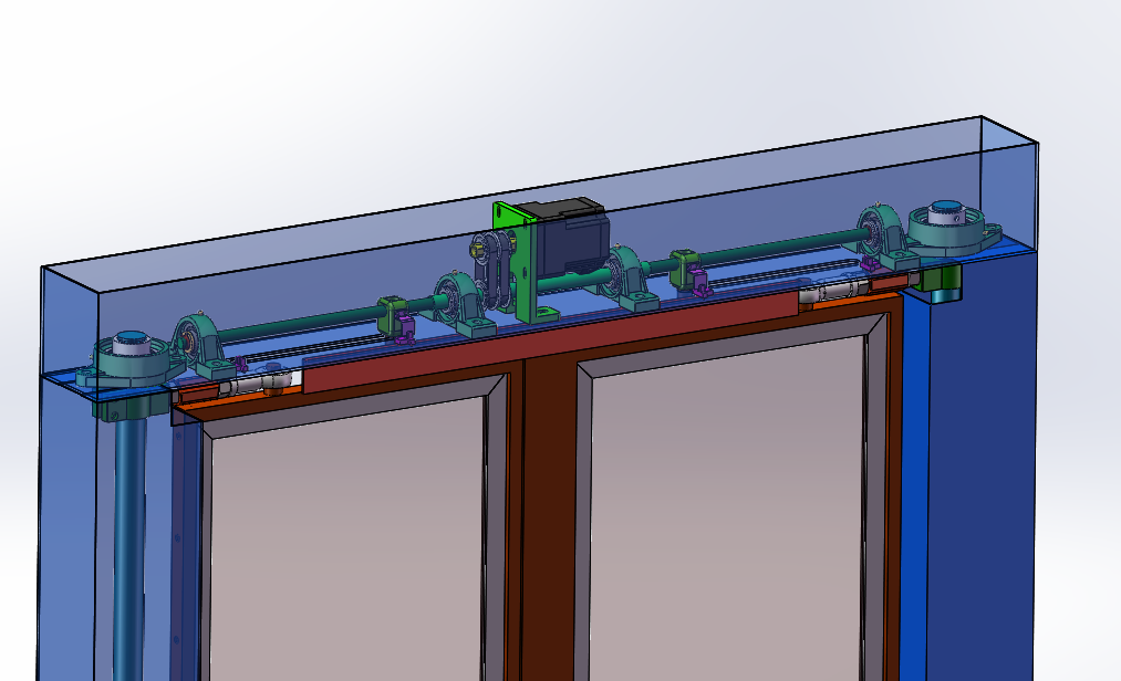 A25 对开感应门设计