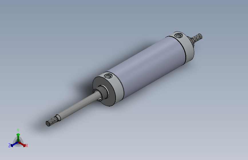 圆形气动缸（双杆）80x20x151毫米