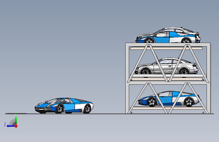升降横移立体车库机械系统设计