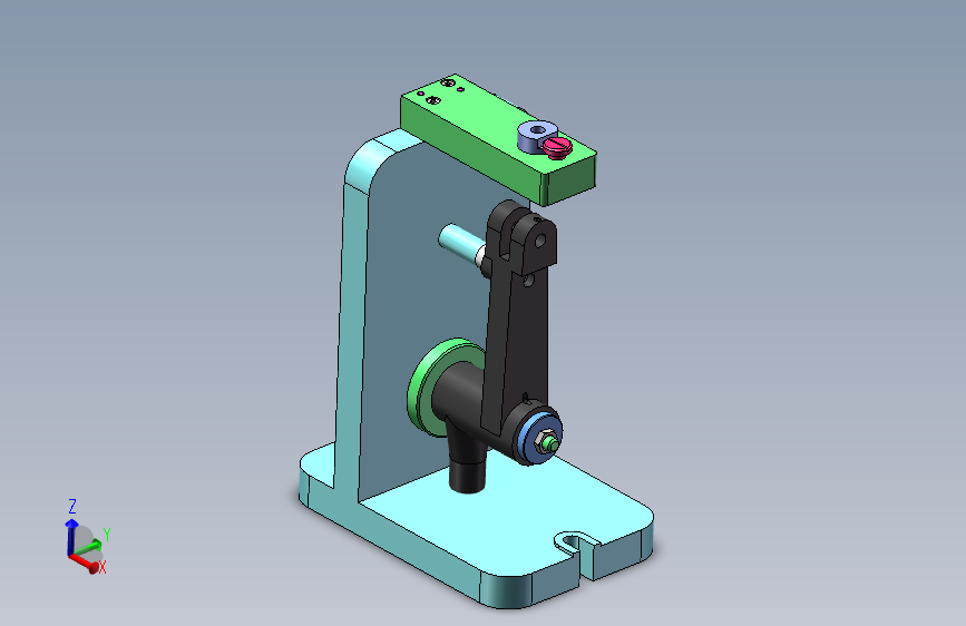CA1340车床杠杆钻M4孔三维夹具设计
