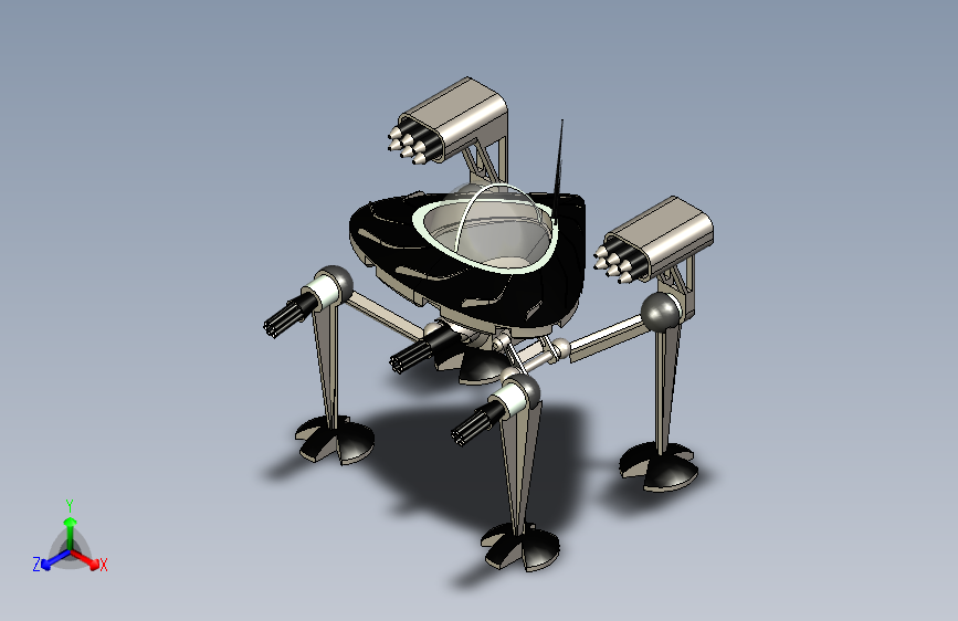 未来地面攻击武器（机枪机器人）