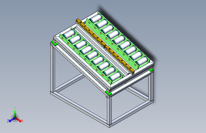 无动力滚筒输送线