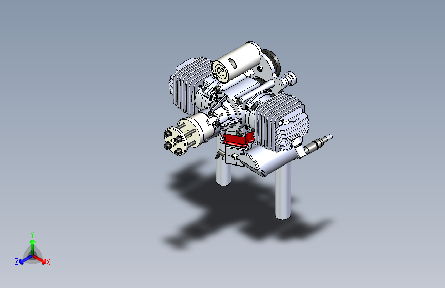 一款EME航模发动机模型