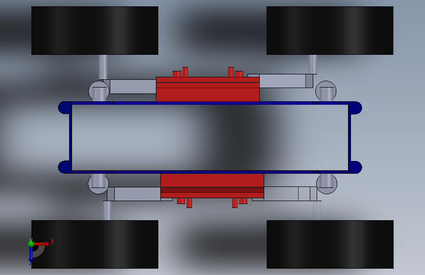 遥控飞机、遥控小车(3) 俯视图
