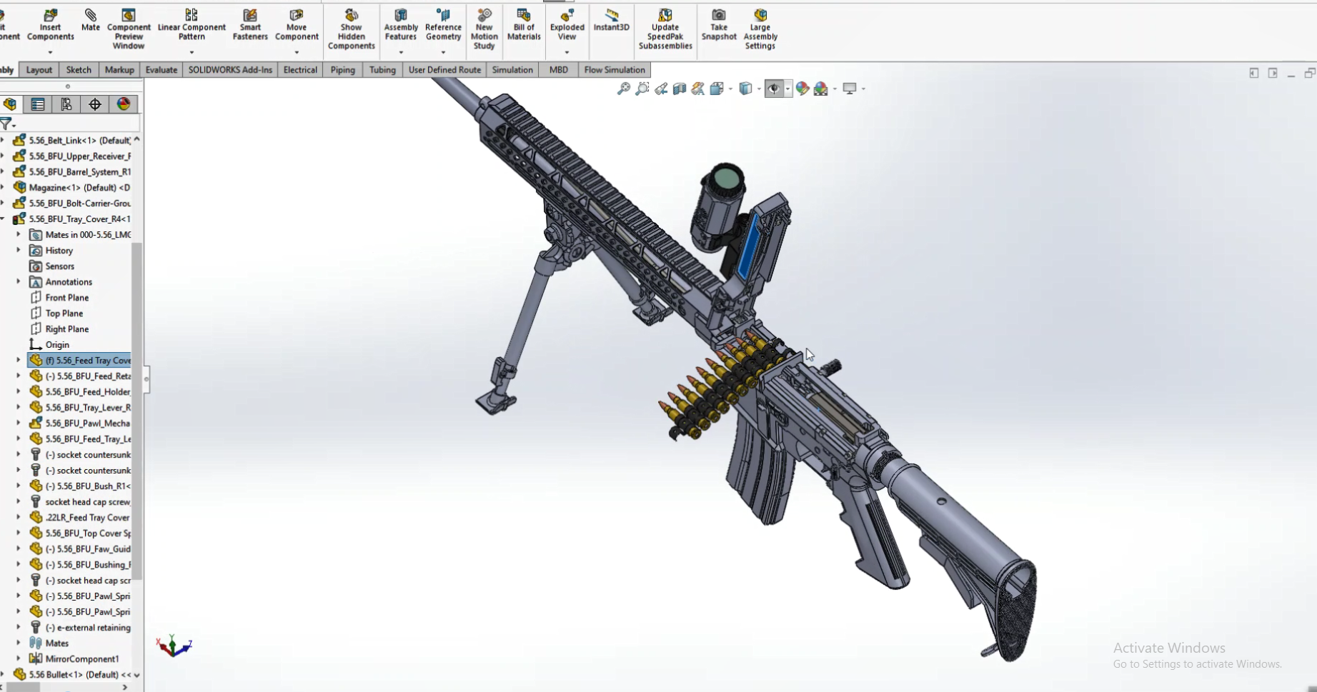 机载带式轻机枪