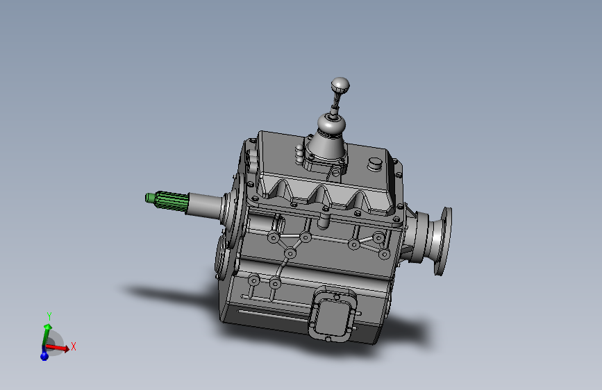 轻卡变速箱总成3D模型