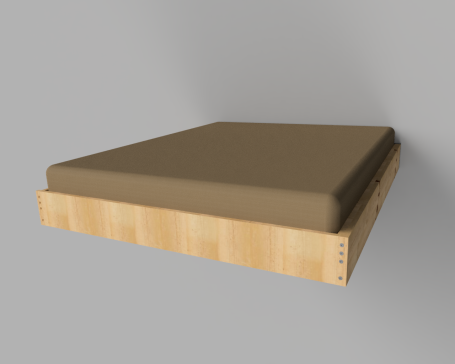 坚固耐用的胶合床架