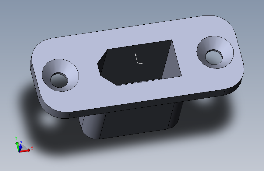简单面板安装公头连接器