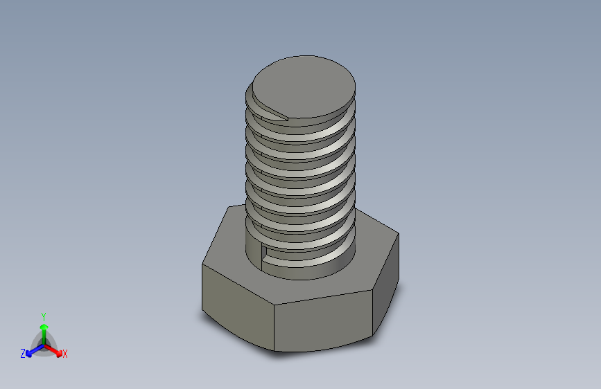 简易紧固螺栓模型