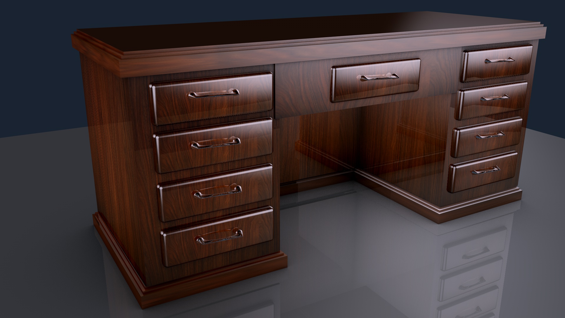 简约实用办公桌