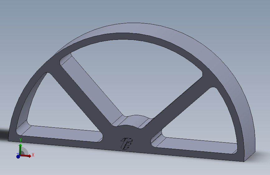 教学用半圆模型