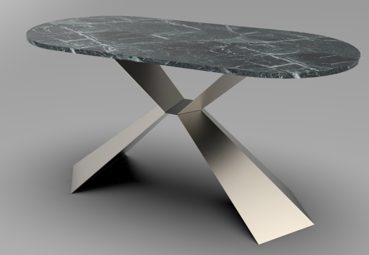 金属材质的餐桌家具