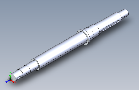 精密加工的轴。