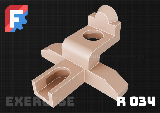 具有六角插入套筒的Fusion 360练习模型