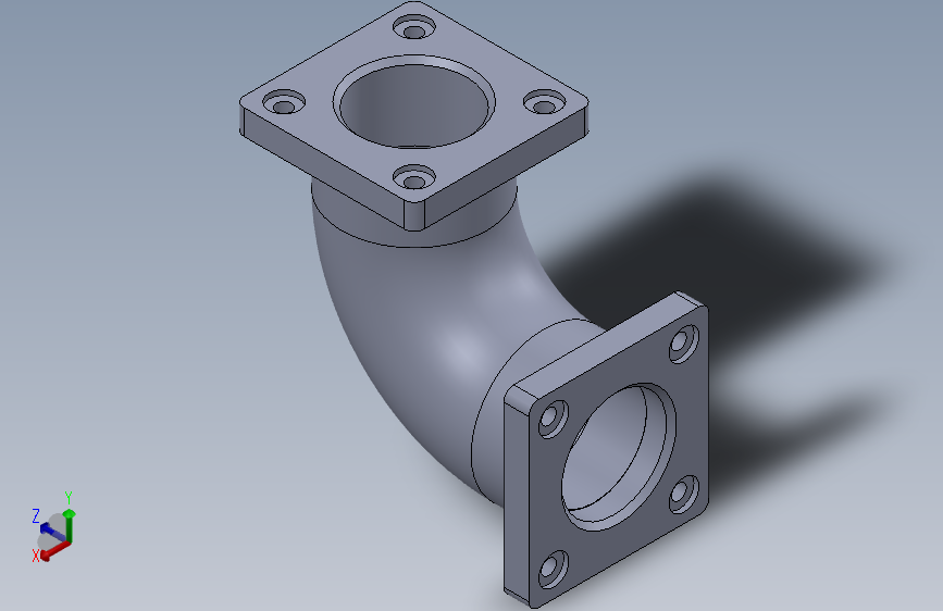 流体优化法兰弯头