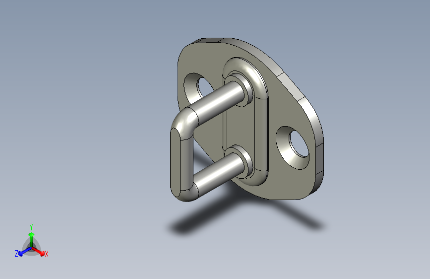 门锁带弹簧的锁舌