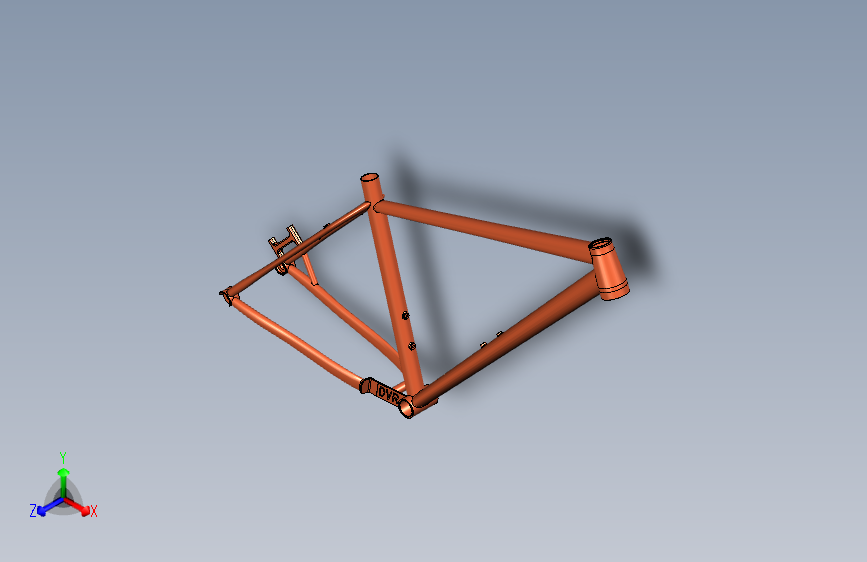 轻量耐用山地车架