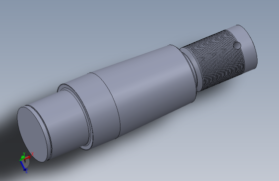 三维建模阶梯轴