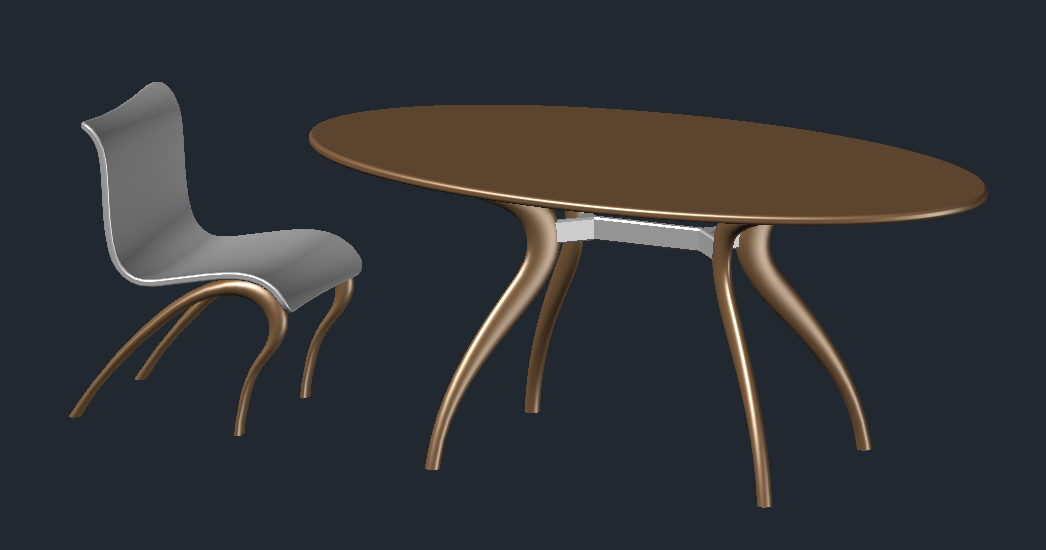 设计简约座椅桌组