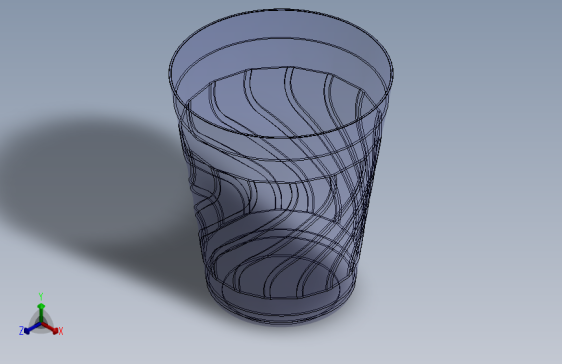 使用Solidworks制作的玻璃3D模型