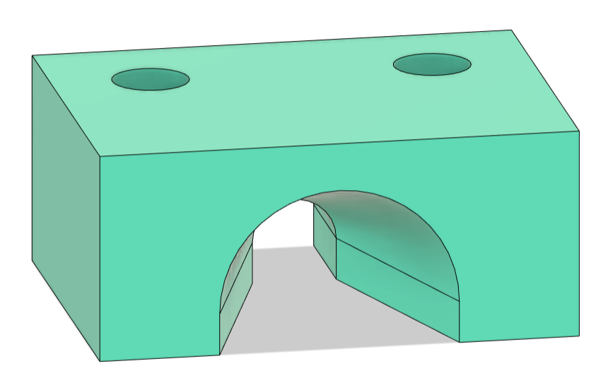 适用于线切割机的简易导向块。