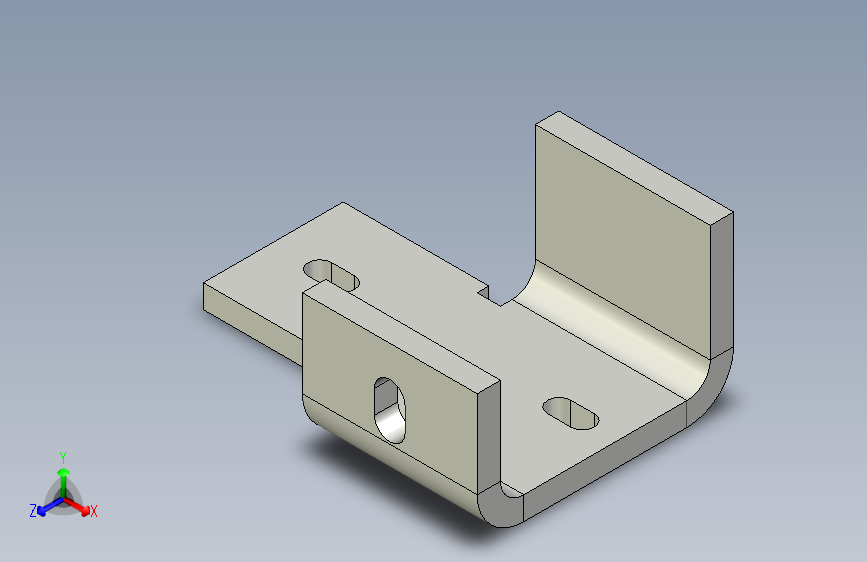 水平安装伺服支架
