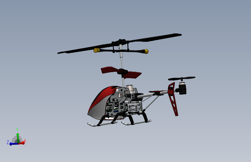 遥控直升机模型