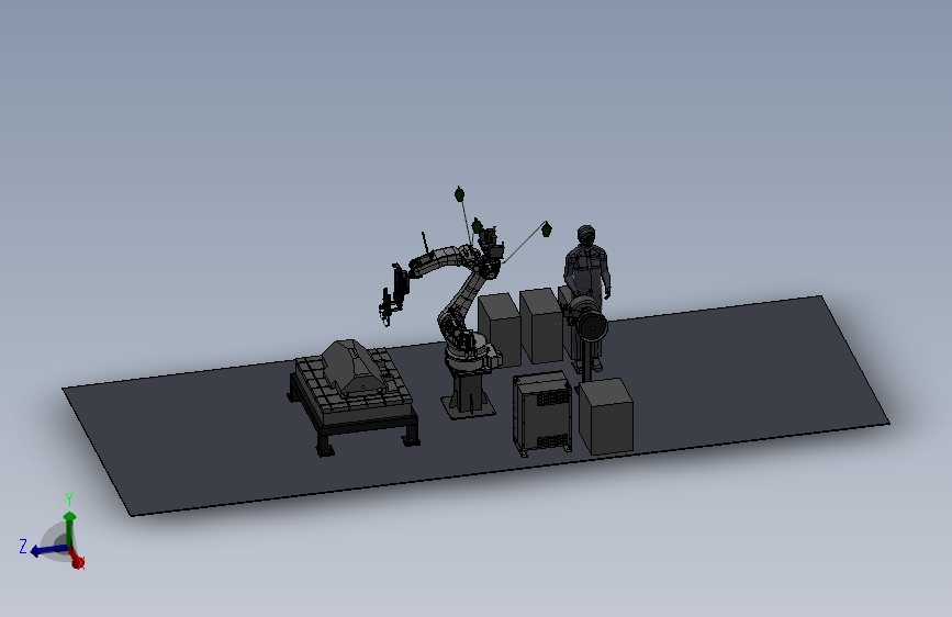 机器人焊接工位