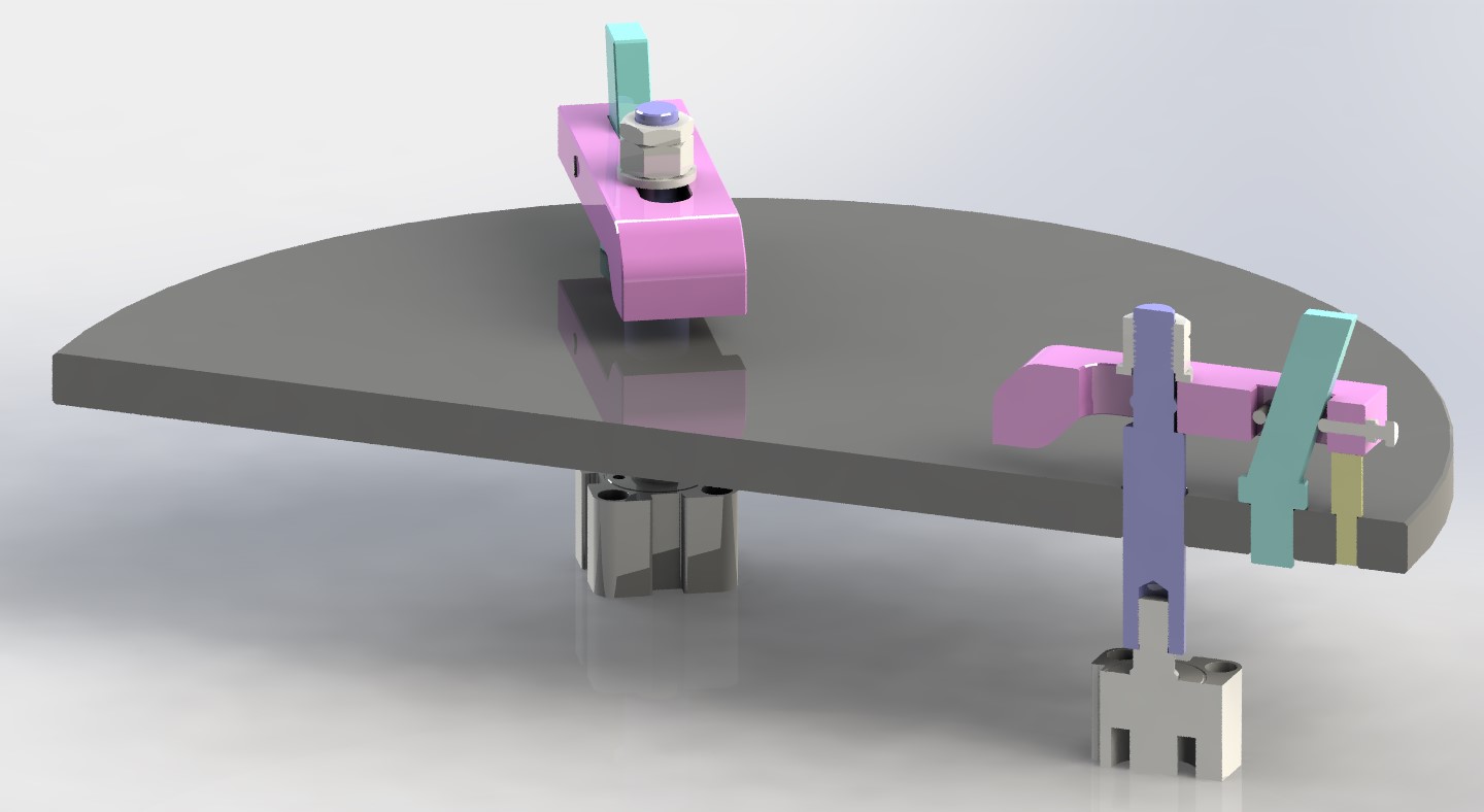 步进式带式夹紧器工装夹具 STEP+IGS格式