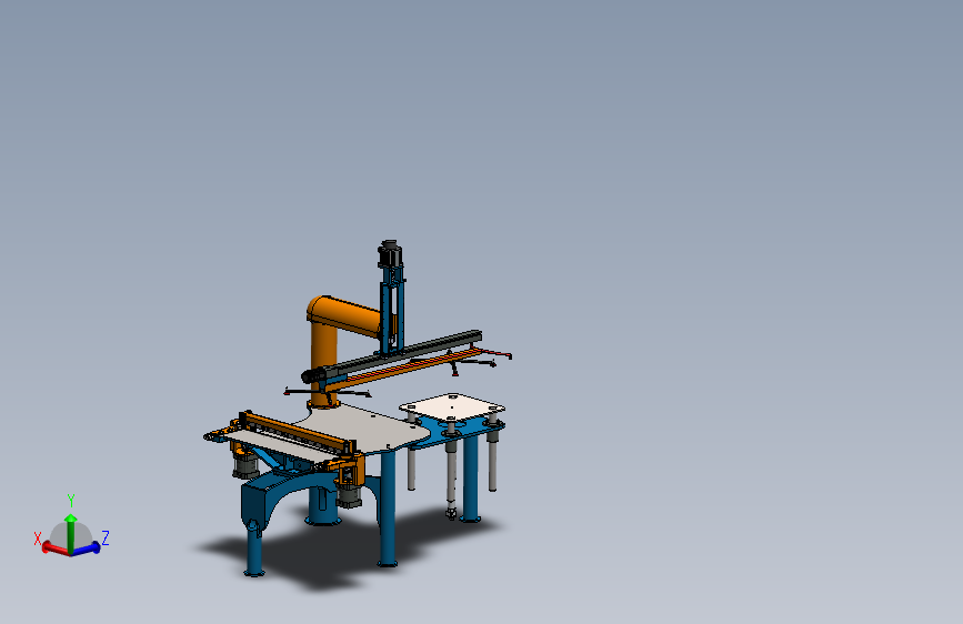A05-带桁架机器人自动上料的冲压机
