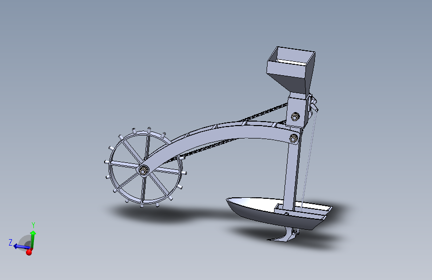 玉米播种机仿形开沟装置设计