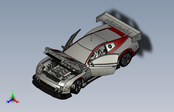 一款solidworks版本Nissan炫酷跑车