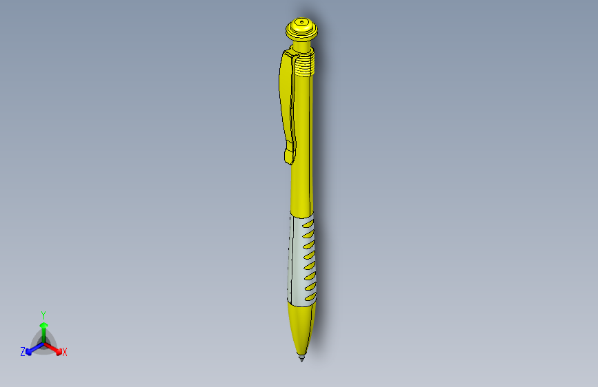 圆珠笔实物测绘