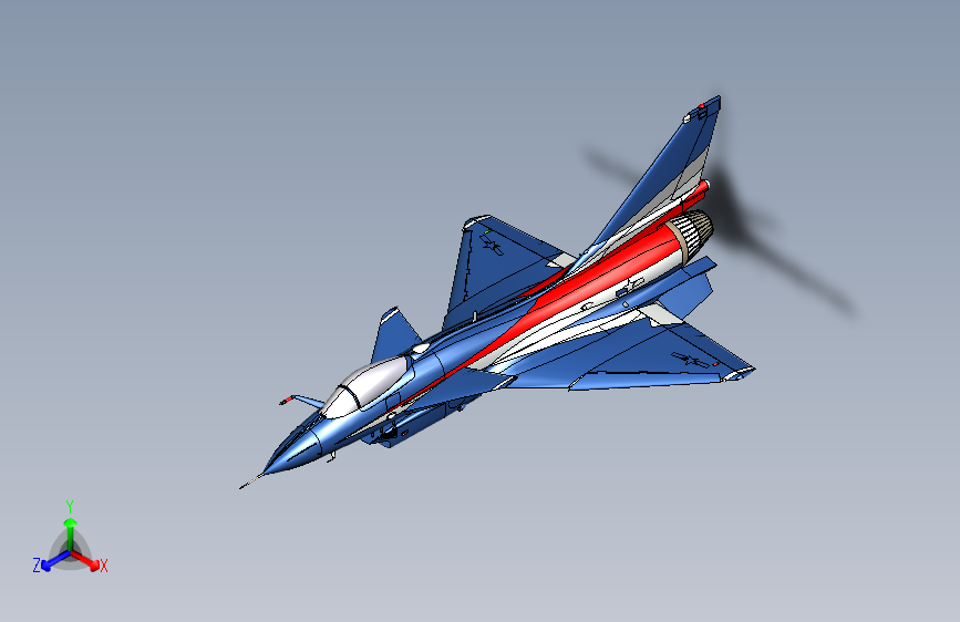 歼10战斗机（八一表演队飞机J10）