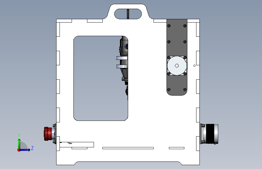 A0002157-DIY 桌面数控铣床 左侧视图