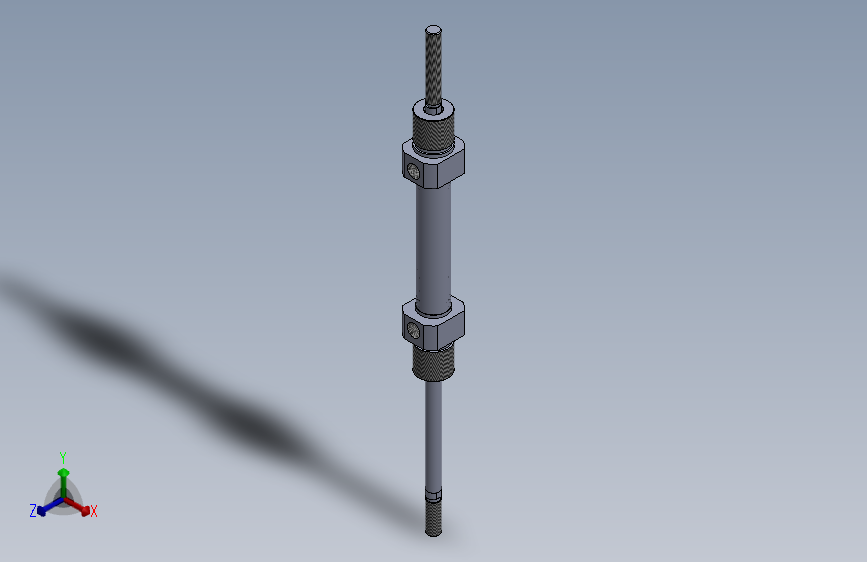 双作用气动缸（带双杆）16x8x47毫米