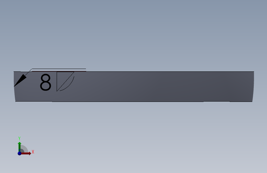 焊接式液压缸（带端盖孔眼 - 前杆孔眼）80x55x424毫米