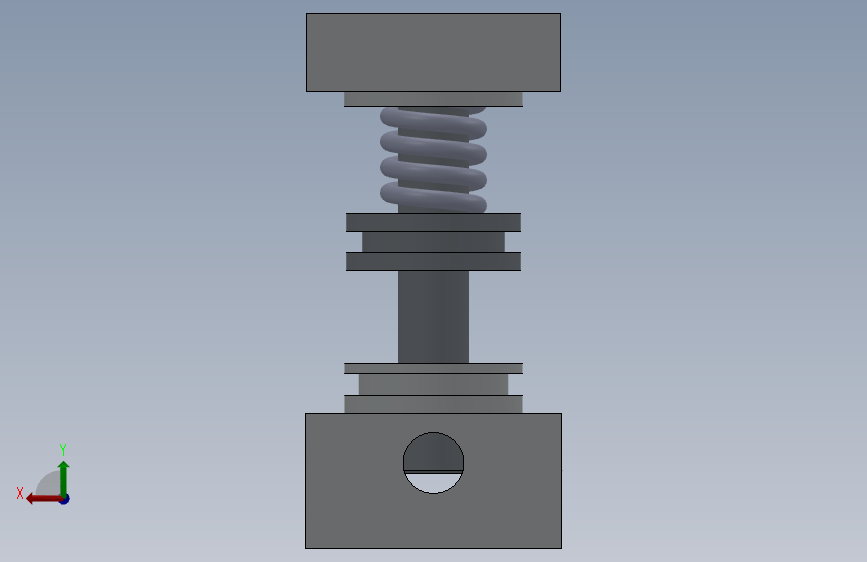特殊气动缸（单作用-带回位弹簧）25x10x30毫米