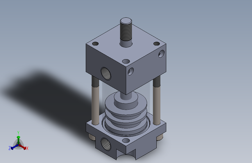 横拉杆气动缸 28x8x25.5 mm